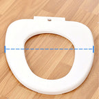 Contemporary Plastic Floor-Mounted Toilet Bowl with Seat for the Bathroom