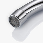 Round 2-Handle Basin Mixer 2-Hole Center-Set Basin Mixer with Curved Spout