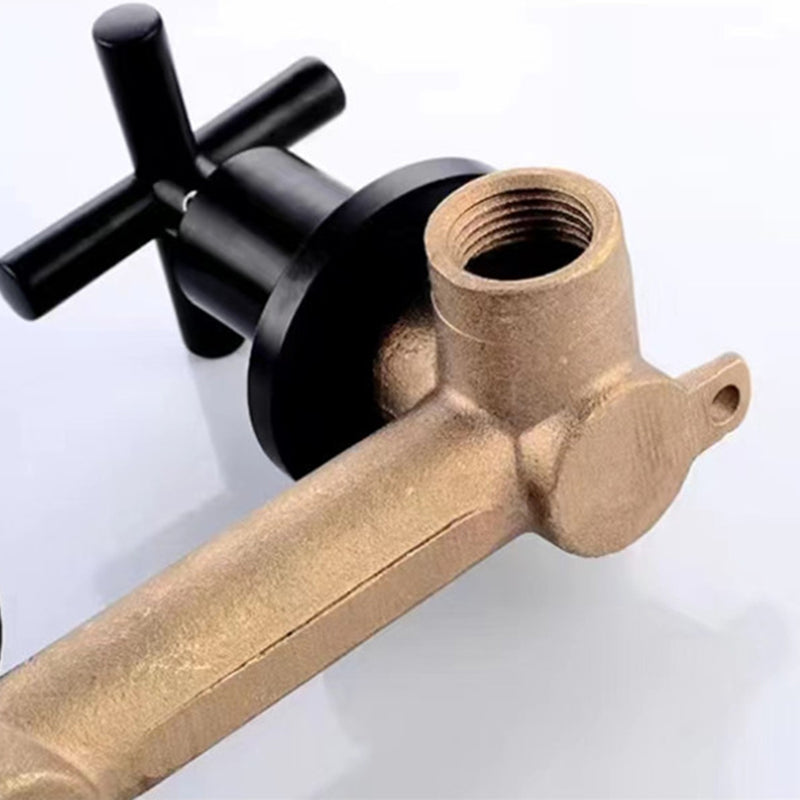 Modern 1- or 2-Handle Bathroom Sink Faucet Round Wall-Mounted Bathroom Faucet.
