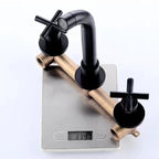 Modern 1- or 2-Handle Bathroom Sink Faucet Round Wall-Mounted Bathroom Faucet.