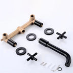 Modern 1- or 2-Handle Bathroom Sink Faucet Round Wall-Mounted Bathroom Faucet.