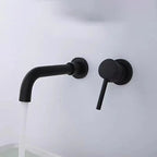 Modern 1- or 2-Handle Bathroom Sink Faucet Round Wall-Mounted Bathroom Faucet.