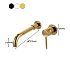 Modern 1- or 2-Handle Bathroom Sink Faucet Round Wall-Mounted Bathroom Faucet.