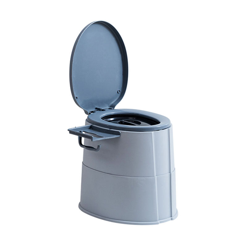 Modern Flush Toilet Plastic Round Floor Mounted Toilet Bowl for Bathroom