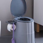 Modern Flush Toilet Plastic Round Floor Mounted Toilet Bowl for Bathroom
