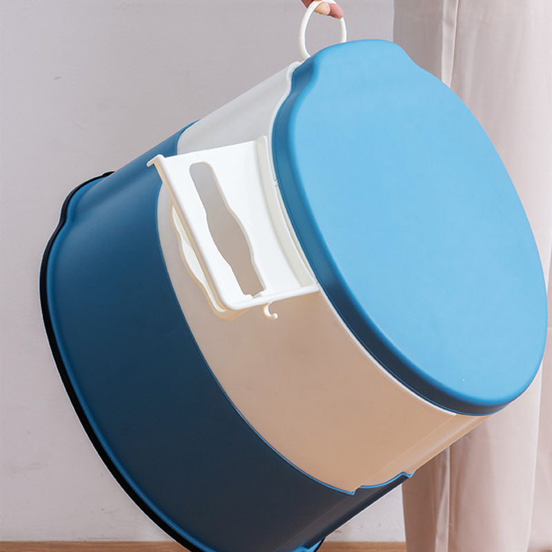 Modern flush toilet plastic round floor-mounted toilet bowl for bathroom
