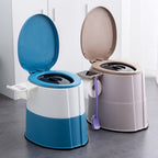 Modern Flush Toilet Plastic Round Floor Mounted Toilet Bowl for Bathroom