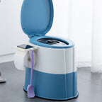 Modern Flush Toilet Plastic Round Floor Mounted Toilet Bowl for Bathroom