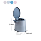 Modern Flush Toilet Plastic Round Floor Mounted Toilet Bowl for Bathroom