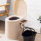 Floor-mounted Plastic WC One-piece WC Modern Toilet Bowl