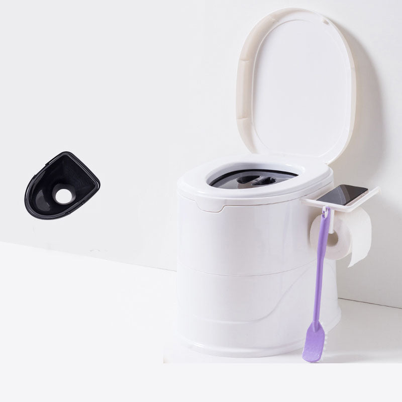 Contemporary Floor-Mounted Toilet Plastic WC for the Bathroom