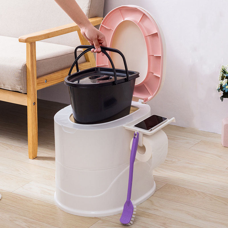 Contemporary Floor-Mounted Toilet Plastic WC for the Bathroom