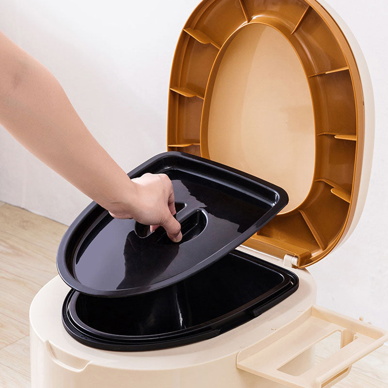 Contemporary Floor-Mounted Toilet Plastic WC for the Bathroom