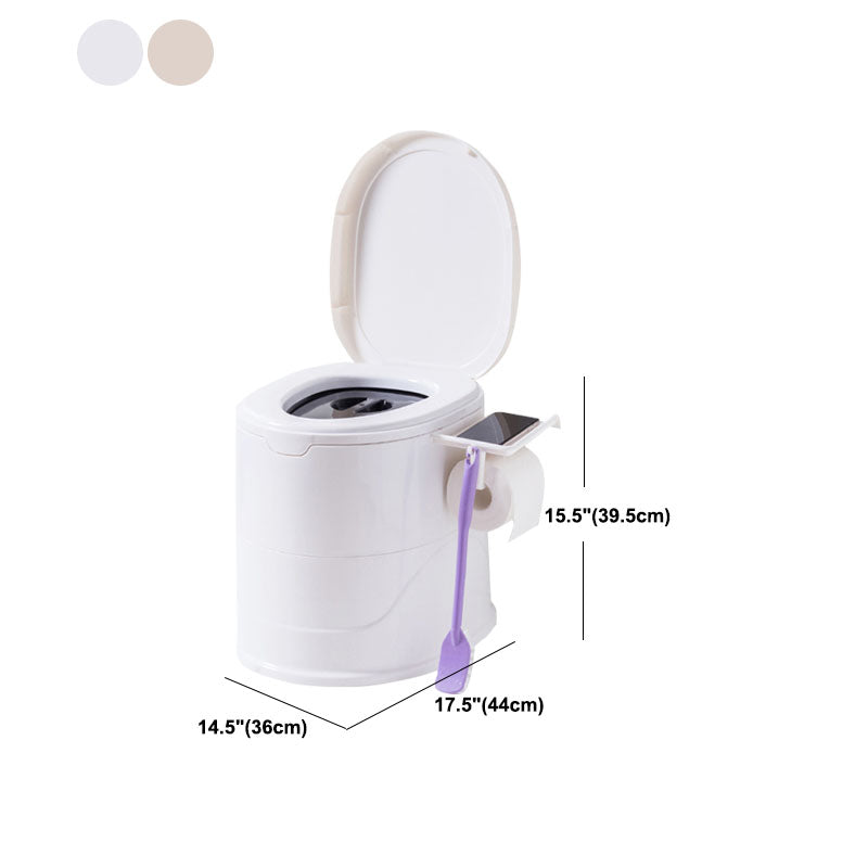 Contemporary Floor-Mounted Toilet Plastic WC for the Bathroom