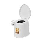 Modern Plastic Floor-Mounted Toilet Bowl with Seat for the Bathroom