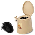 Modern Plastic Floor-Mounted Toilet Bowl with Seat for the Bathroom