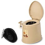 Modern Plastic Floor-Mounted Toilet Bowl with Seat for the Bathroom