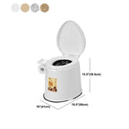 Modern Plastic Floor-Mounted Toilet Bowl with Seat for the Bathroom
