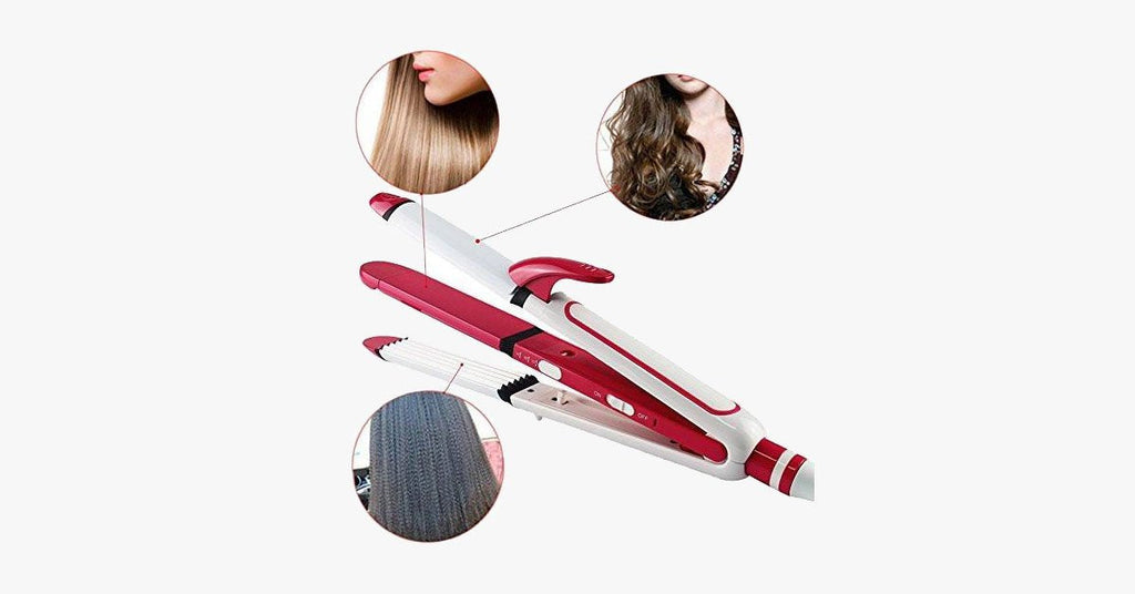 3-in-1 Ceramic Iron – Style your hair as you wish