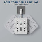 14-In-1 Power Strip With Surge Protection