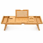 Expandable Bamboo Bathtub/ Caddy Tray with Stands