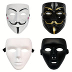 Men’s Full Face Plastic Halloween Mask | Anonymous Cosplay