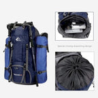 60L Waterproof Hiking Backpack | Lightweight, Ergonomic Design & Smart Storage for Day Hikes and Expeditions