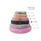 Beef Plush Calming Donut Dog Bed for Small to Large Dogs