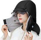 Windproof riding mask with goggles
