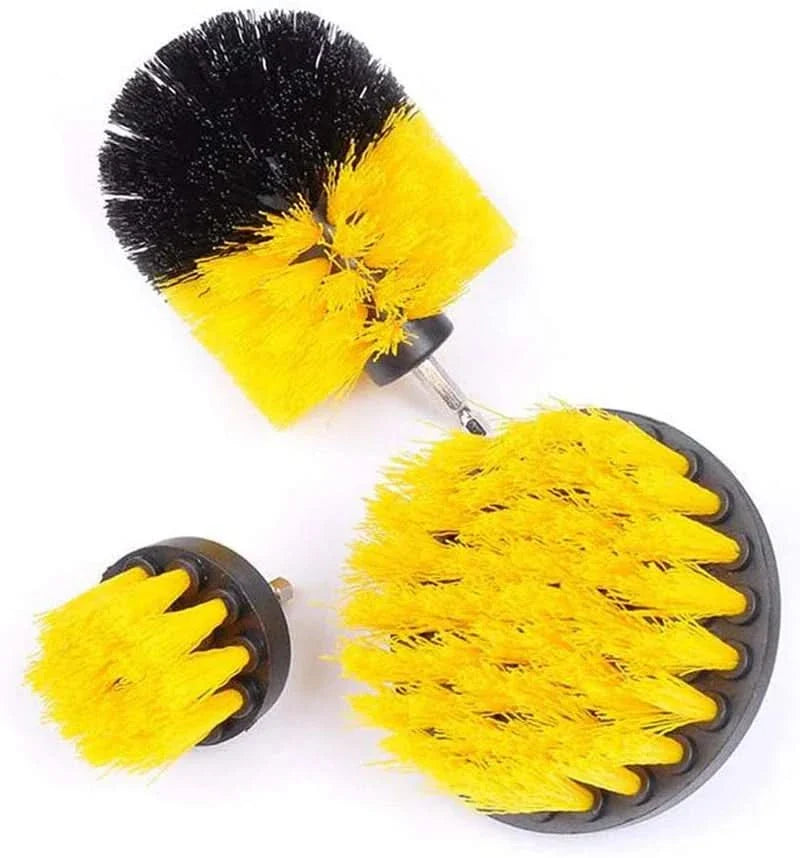 3-Piece Drill Brush Cleaning Attachment Set