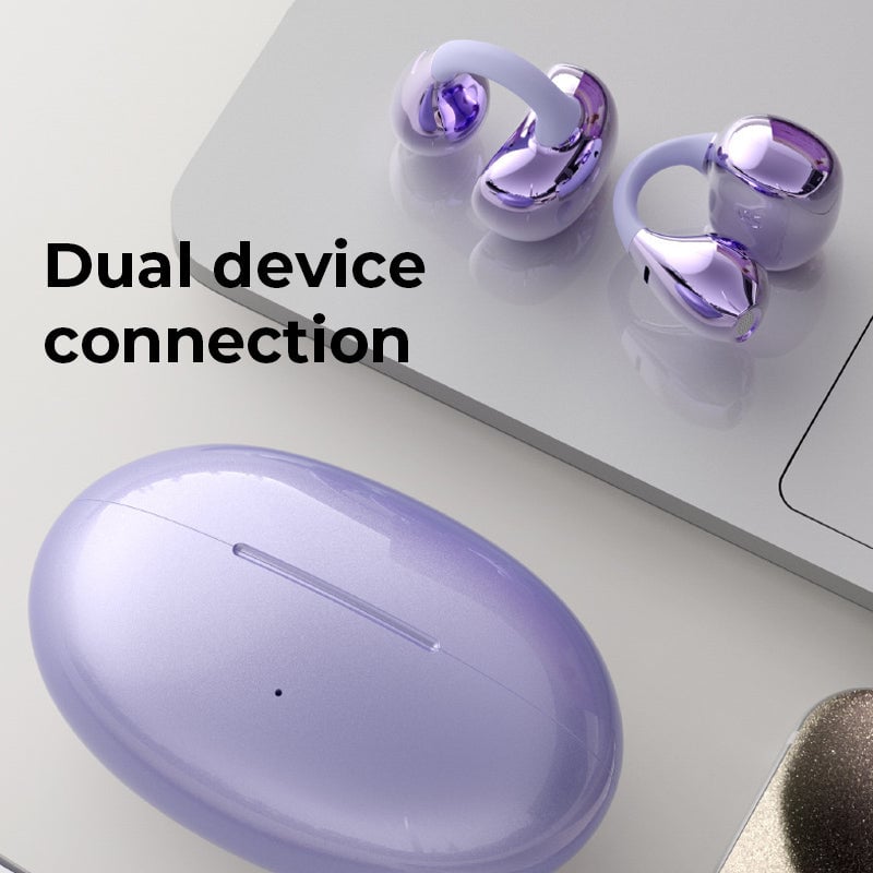 AI Translation Open Ear Clip Bluetooth Headphones