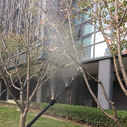 Spray irrigation system – Water hose with spray nozzles for refreshing cooling in the garden