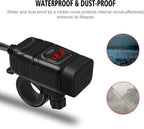 Motorcycle USB & Type-C Fast Charger with Voltmeter – Drayvik