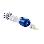 Low arc basin mixer with 1 handle for basins with overflow