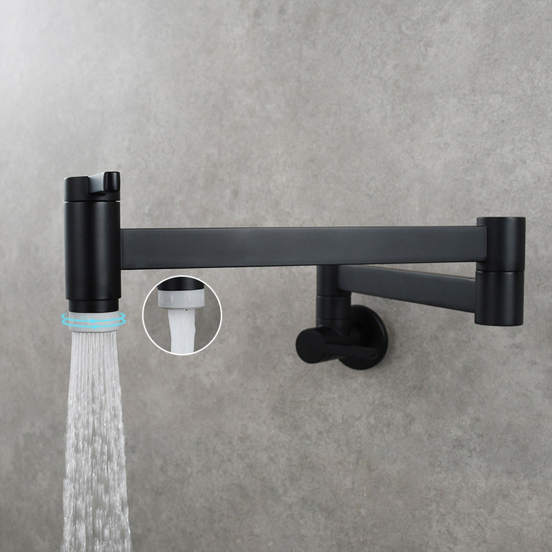 1-handle brushed nickel widespread faucet 1 hole wall-mounted bathroom faucet with brass