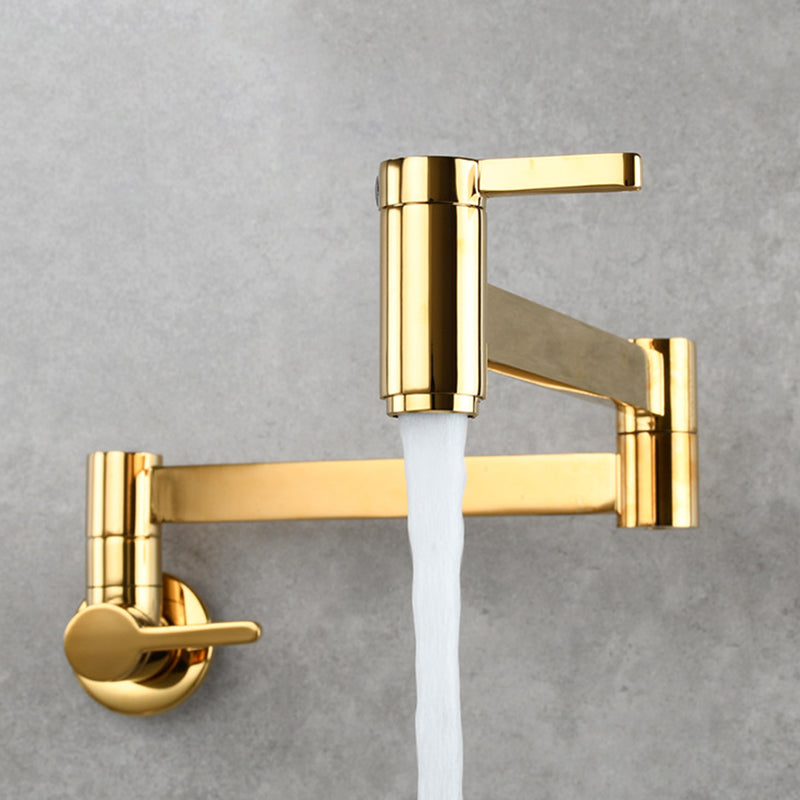 1-handle brushed nickel widespread faucet 1 hole wall-mounted bathroom faucet with brass