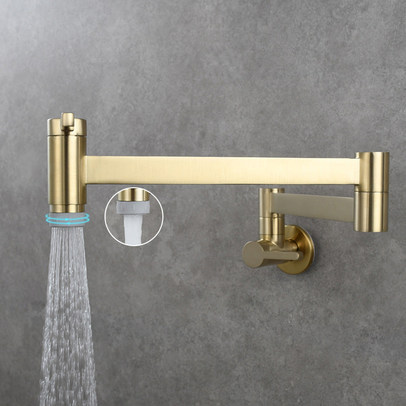 1-handle brushed nickel widespread faucet 1 hole wall-mounted bathroom faucet with brass