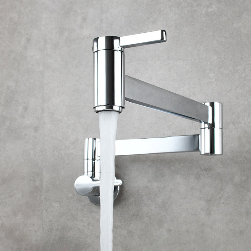 1-handle brushed nickel widespread faucet 1 hole wall-mounted bathroom faucet with brass