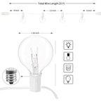 Royaleva Outdoor Dimmable String Lights - 20 ft LED Ambient Lighting