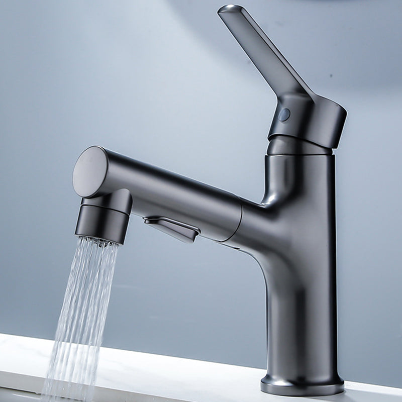 Modern Basin Faucet Solid Copper Centered Sink Faucet for Bathroom