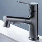 Modern Basin Faucet Solid Copper Centered Sink Faucet for Bathroom