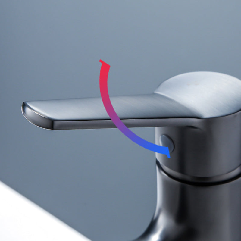 Modern Basin Faucet Solid Copper Centered Sink Faucet for Bathroom