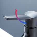 Modern Basin Faucet Solid Copper Centered Sink Faucet for Bathroom