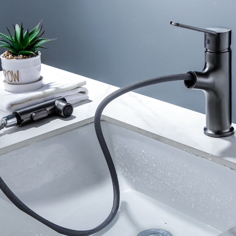 Modern Basin Faucet Solid Copper Centered Sink Faucet for Bathroom