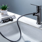 Modern Basin Faucet Solid Copper Centered Sink Faucet for Bathroom