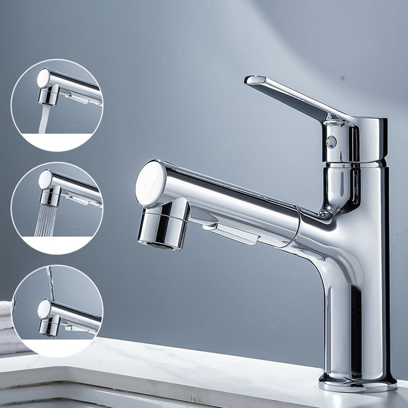 Modern Basin Faucet Solid Copper Centered Sink Faucet for Bathroom