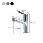 Modern Basin Faucet Solid Copper Centered Sink Faucet for Bathroom