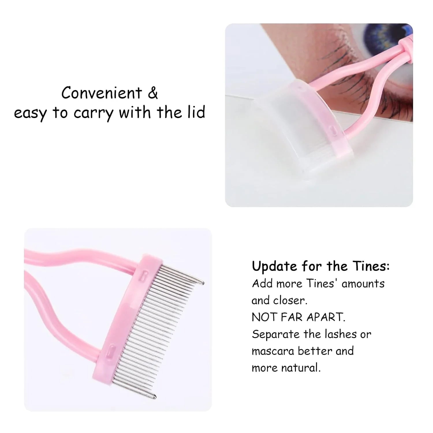 Precision Eyelash Comb & Separator for Flawless Eyelashes