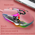 87-Key Mechanical Gaming Keyboard RGB Backlit Blue Switch