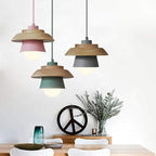 Pendant lights made of Nordic wood